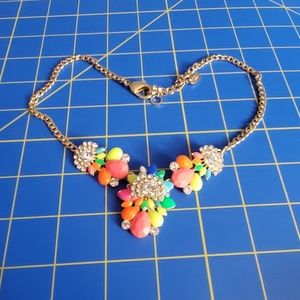 🌈 Amrita Singh Neon Rainbow Statement Necklace